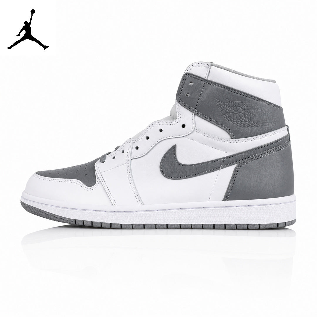 Air Jordan 1 High White/Grey Goat 555088-037 Unisex Sneakers