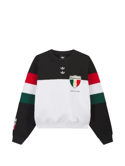 Willy Chavarria logo-embroidered colour-block sweatshirt