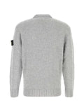 Stone Island logo-patch loose-fit wool sweater