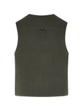 Rier zip-up wool vest